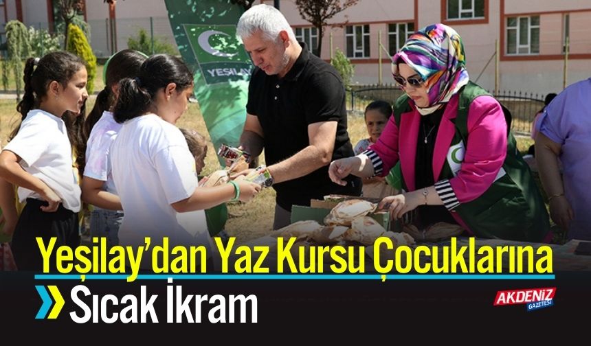 Yeşilay’dan Yaz Kursu Çocuklarına Sıcak İkram