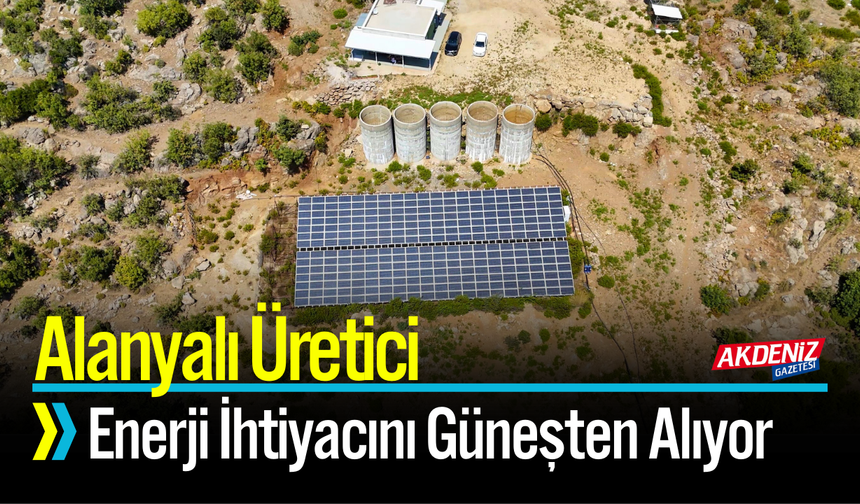 Alanyalı Üreticisi Enerji İhtiyacını Güneşten Alıyor