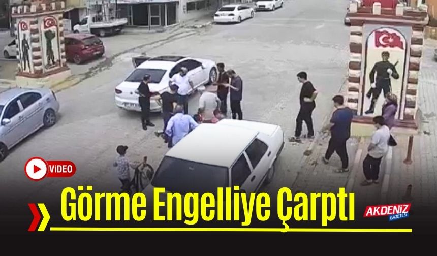 Osmaniye'de Görme Engelliye Otomobil Çarptı