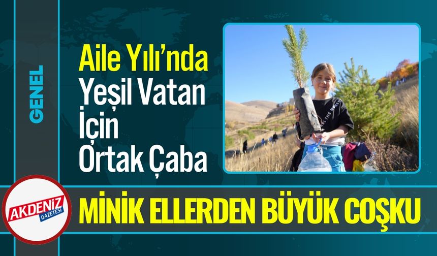 Bayburtlu Öğrencilerden "Yeşil Vatan" İçin 150 Çam Fidanı
