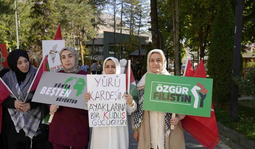 Gümüşhane'de "Gazze İçin Sessiz Çığlık"