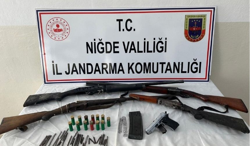 Niğde Jandarmasından Silah Kaçakçılığına Büyük Darbe