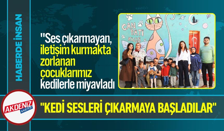 Kilis’te Otizmli Çocuklar Kedi Evlerini Ziyaret Etti