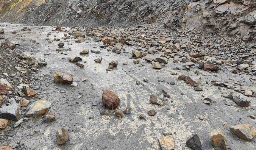 Şiddetli Yağış 40'tan Fazla Köy Yolunda Heyelana Neden Oldu!