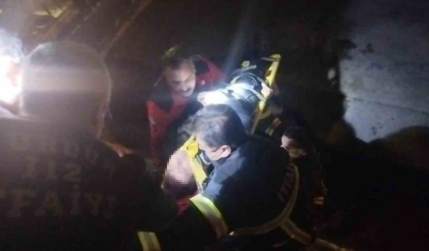 Burdur’da Dengesini Kaybeden Vatandaşı İtfaiye Kurtardı!