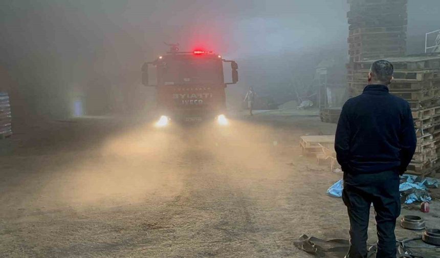 Edirne'de Sanayi Sitesinde Yangın Paniği