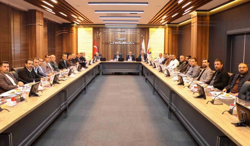 Elazığ TSO meclis toplantısında bir araya geldi