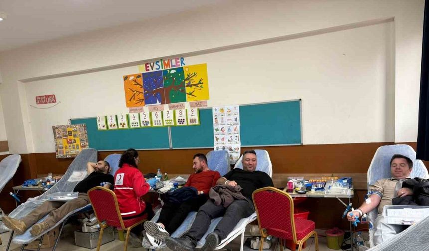 Samsun'da okulda kan bağışı kampanyası