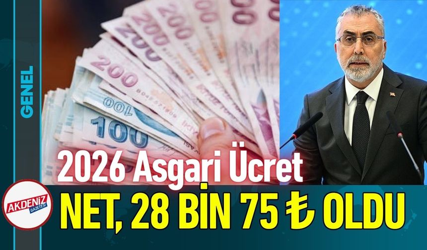 GÜNCELLEME: 2026 Asgari Ücret 28 Bin 75 ₺ Oldu!