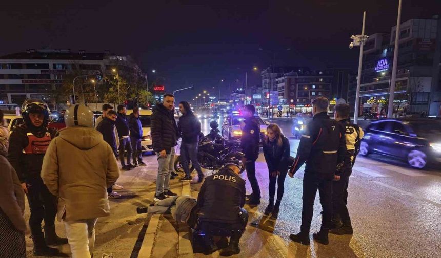 Acıpayam Bulvarı'nda Motosiklet Dehşeti: Metrelerce Süründüler