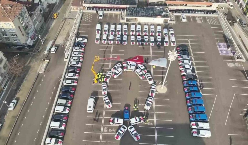 Amasya’da emniyet ve jandarma teşkilatına 71 yeni araç