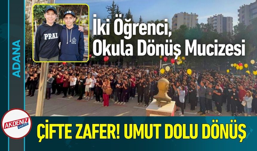 Aynı Okulda Kanser Zaferi! Balonlarla Karşılandılar