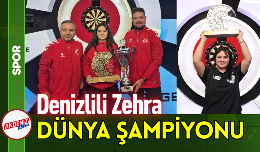 Denizlili Zehra Dünya Şampiyonu!
