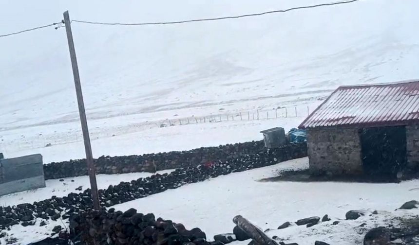 Doğu'nun Çukurovası Iğdır'da Kar Sürprizi