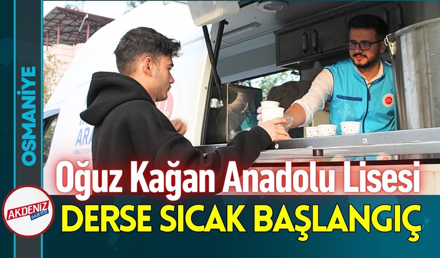 Osmaniye'de Öğrenciler Derse Çorba İle Başladı