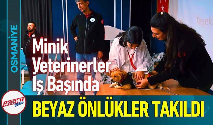 Osmaniye’de Minik Veterinerler İş Başında