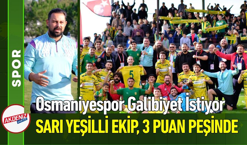 Osmaniyespor FK, Kırıkkale FK’yı Ağırlıyor