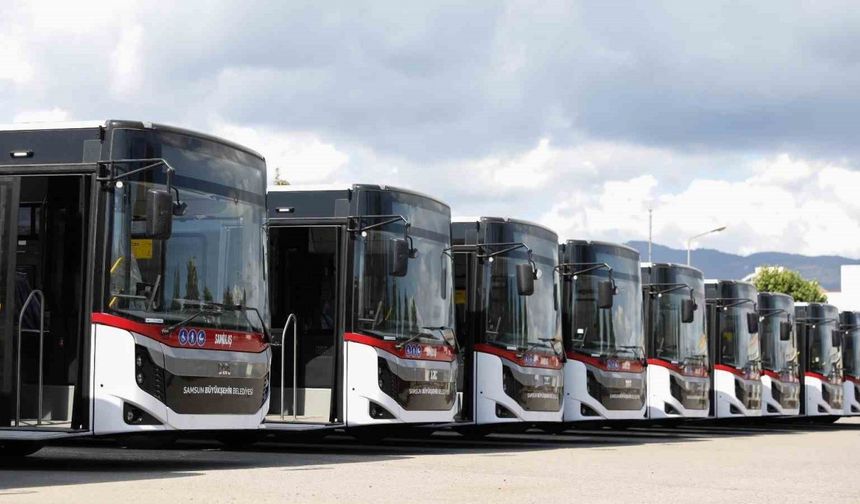 Samsun Büyükşehir otobüs filosunun yüzde 25 artırdı