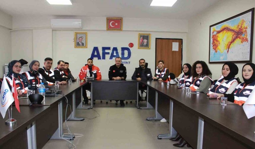 Siirt AFAD Gönüllü Ordusunu Güçlendiriyor