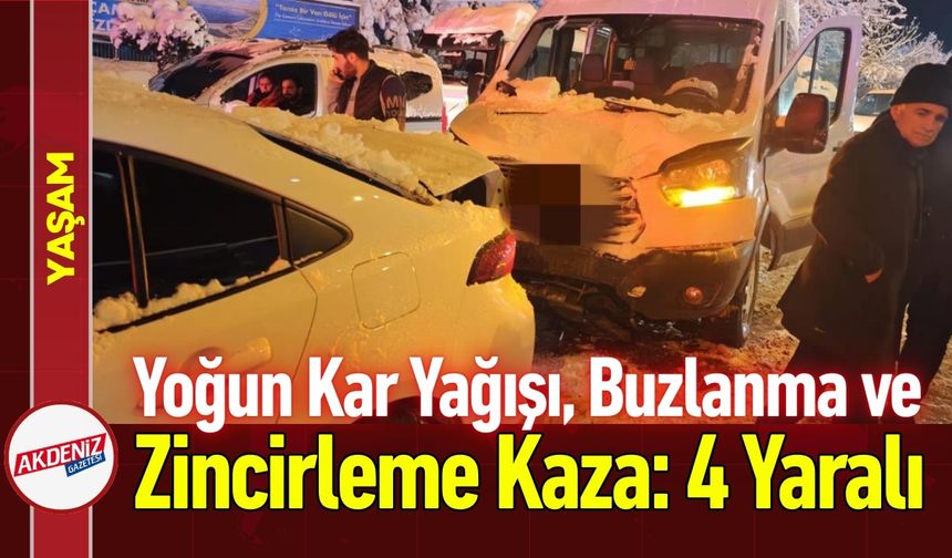 Van’da Zincirleme Kaza: 4 Yaralı