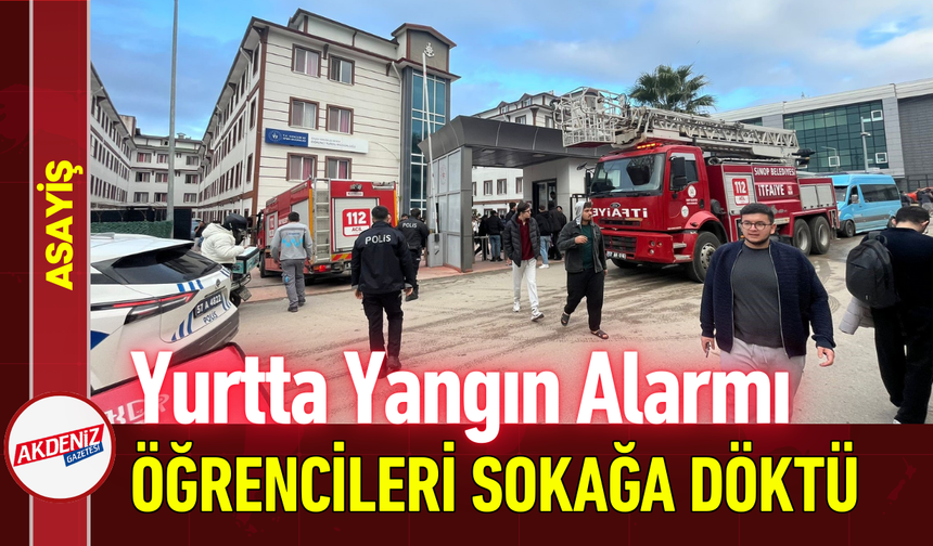Yurtta Yangın Alarmı, Öğrencileri Sokağa Döktü!