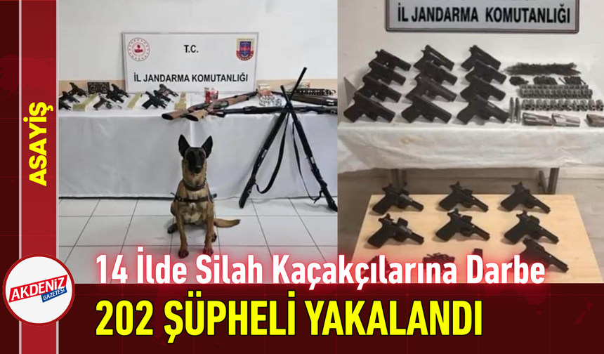 14 İlde Silah Kaçakçılarına Darbe: 202 Şüpheli Yakalandı!