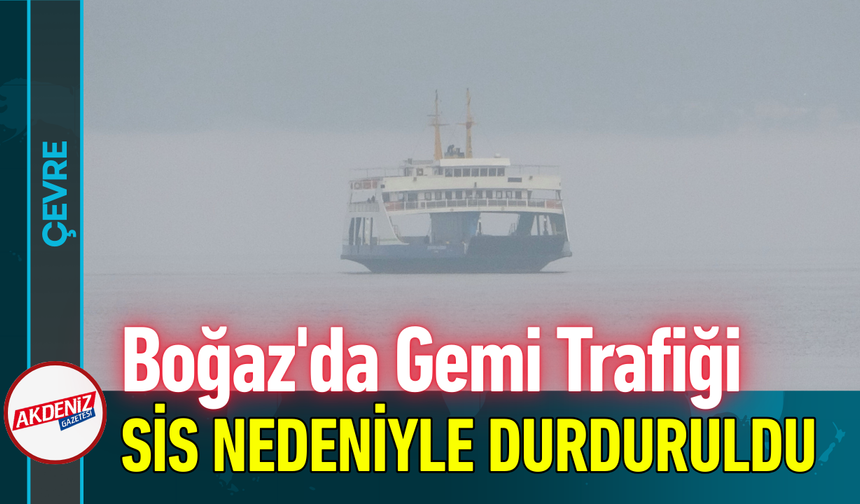 Boğaz'da Gemi Trafiği Sis Nedeniyle Durduruldu!