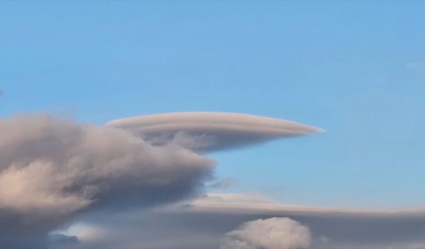 Çankırı semalarında mercek bulutu görüldü