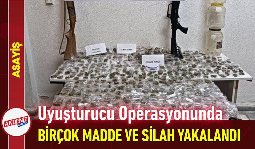 Uyuşturucu Operasyonunda Birçok Madde ve Silah Yakalandı!