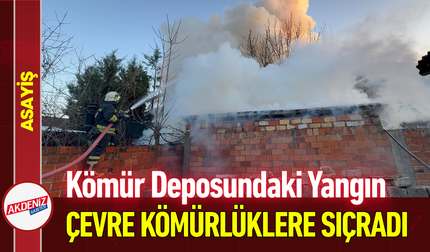 Kömür Deposundaki Yangın Çevredeki Kömürlüklere Sıçradı!