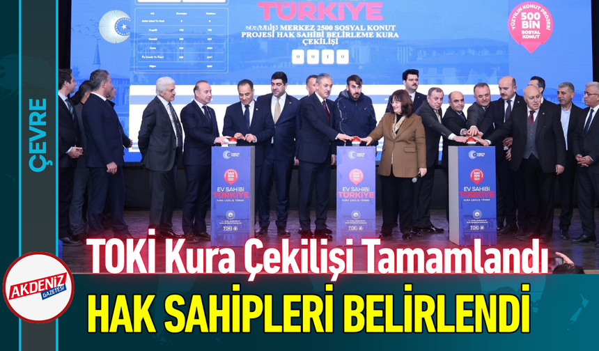 TOKİ Kura Çekilişi Tamamlandı: Hak Sahipleri Belirlendi!