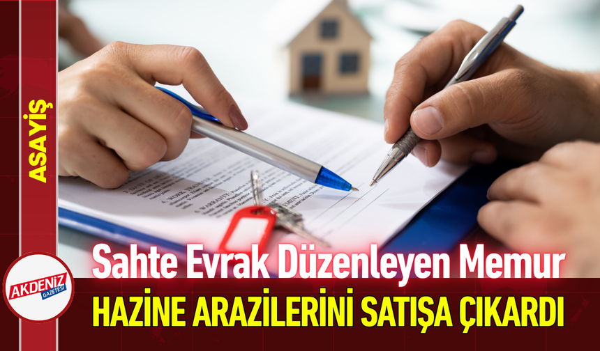 Sahte Evrak Düzenleyen Memur Hazine Arazilerini Satışa Çıkardı!