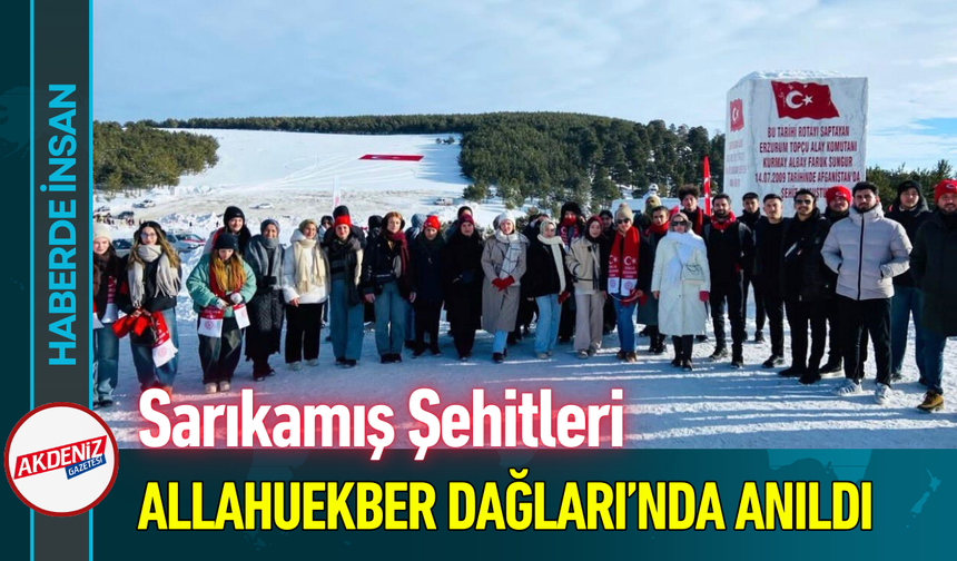 Sarıkamış Şehitleri Allahuekber Dağları’nda Anıldı!