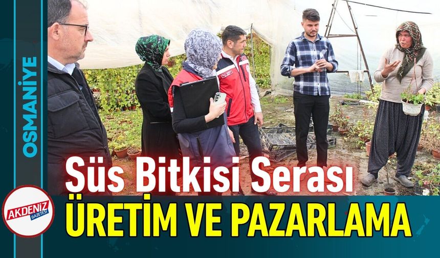 Osmaniye'de Süs Bitkisi Ekonomiye Katkı Sağlıyor