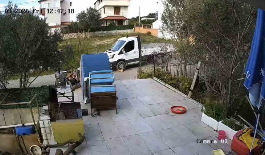 Yerde yatan köpeği ezip yoluna devam etti