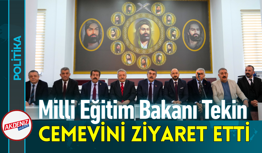Milli Eğitim Bakanı Tekin Cemevini Ziyaret Etti!