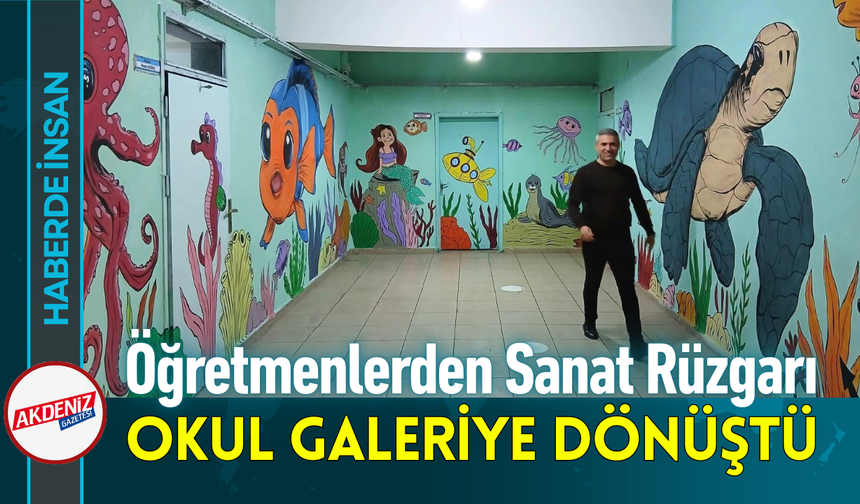 Öğretmenlerden Sanat Rüzgarı: Okul Galeriye Dönüştü!