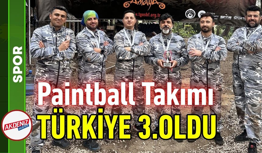 Osmaniye Paintball’da Türkiye Üçüncüsü oldu