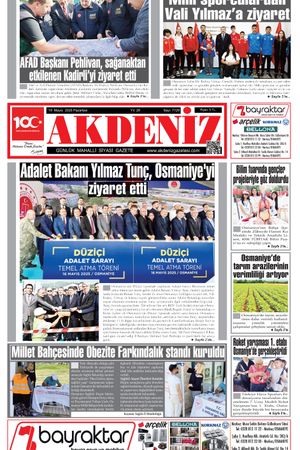 Akdeniz Gazetesinde 19 Mayıs 2025'te Hangi Haberlere Yer Verildi