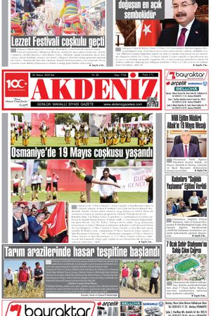 Akdeniz Gazetesinde20 Mayıs 2025'te Hangi Haberlere Yer Verildi