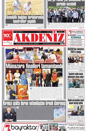 Akdeniz Gazetesinde 27 Mayıs 2025'te Hangi Haberlere Yer Verildi