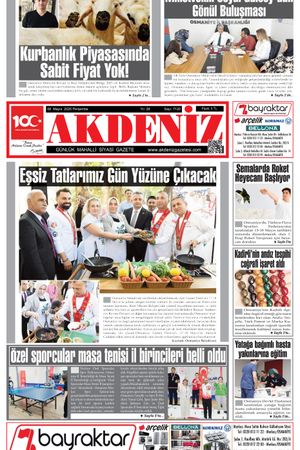 Akdeniz Gazetesinde 08 Mayıs 2025'te Hangi Haberlere Yer Verildi
