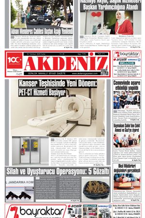 Akdeniz Gazetesinde 18 Temmuz 2025'te Hangi Haberlere Yer Verildi