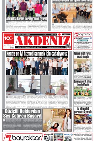 Akdeniz Gazetesinde 26 Temmuz 2025'te Hangi Haberlere Yer Verildi