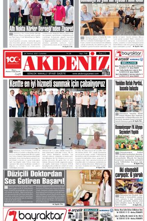 Akdeniz Gazetesinde 28 Temmuz 2025'te Hangi Haberlere Yer Verildi