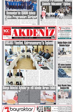 Akdeniz Gazetesi 22 Ağustos'ta Hangi Haberlere Yer Verdi?