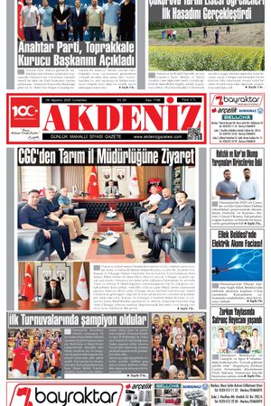 Akdeniz Gazetesi 09 Ağustos'ta Hangi Haberlere Yer Verdi?