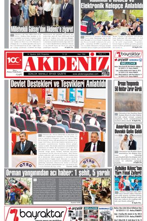 Akdeniz Gazetesi 14 Ağustos'ta Hangi Haberlere Yer Verdi?