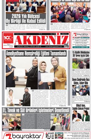 Akdeniz Gazetesi 01 Aralık’ta Hangi Haberlere Yer Verdi?