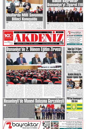 Akdeniz Gazetesi 02 Şubat’ta Hangi Haberlere Yer Verdi?